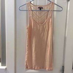 American Eagle 🦅 beige racerback lace tank